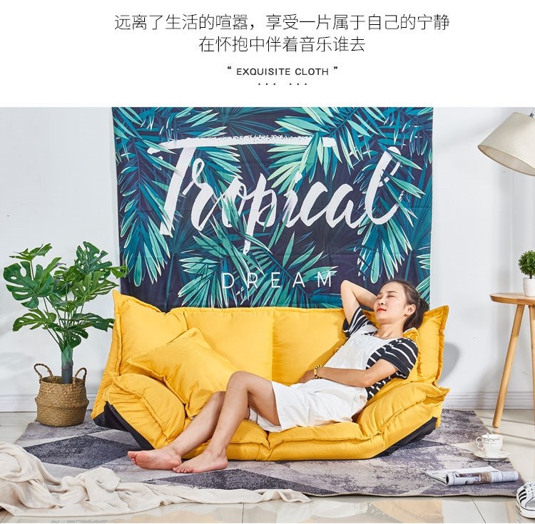 Lazy Sofa Tatami Small Apartment Foldable Floor Mini Bedroom Single Double Rental Room Japanese Bed Dual-Use Lazy Sofa Lazy Sofa Tatami Small Apartment Foldable Floor Mini Bedroom Single Double Rental Room Japanese Bed Dual-Use Lazy Sofa