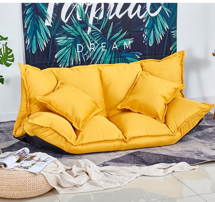 Lazy Sofa Tatami Small Apartment Foldable Floor Mini Bedroom Single Double Rental Room Japanese Bed Dual-Use Lazy Sofa Lazy Sofa Tatami Small Apartment Foldable Floor Mini Bedroom Single Double Rental Room Japanese Bed Dual-Use Lazy Sofa
