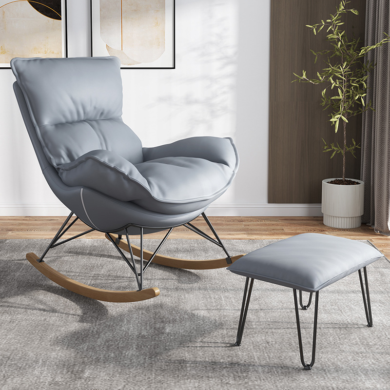Rocking Chair Recliner Lobster Chair Balcony Leisure Chair Home Casual Sofa Rocking Chair Lazy Sofa Nordic Style