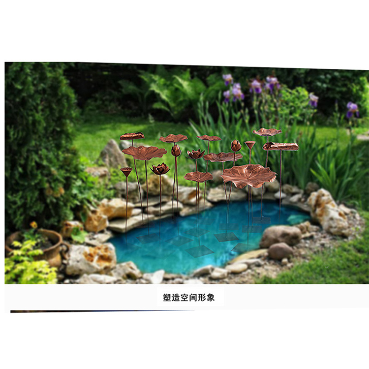 Modern Metal Simulation Lotus Iron Lotus Leaf Lotus Garden Garden Hotel Pool LandscapeImported arts and crafts Modern Metal Simulation Lotus Iron Lotus Leaf Lotus Garden Garden Hotel Pool LandscapeImported arts and crafts