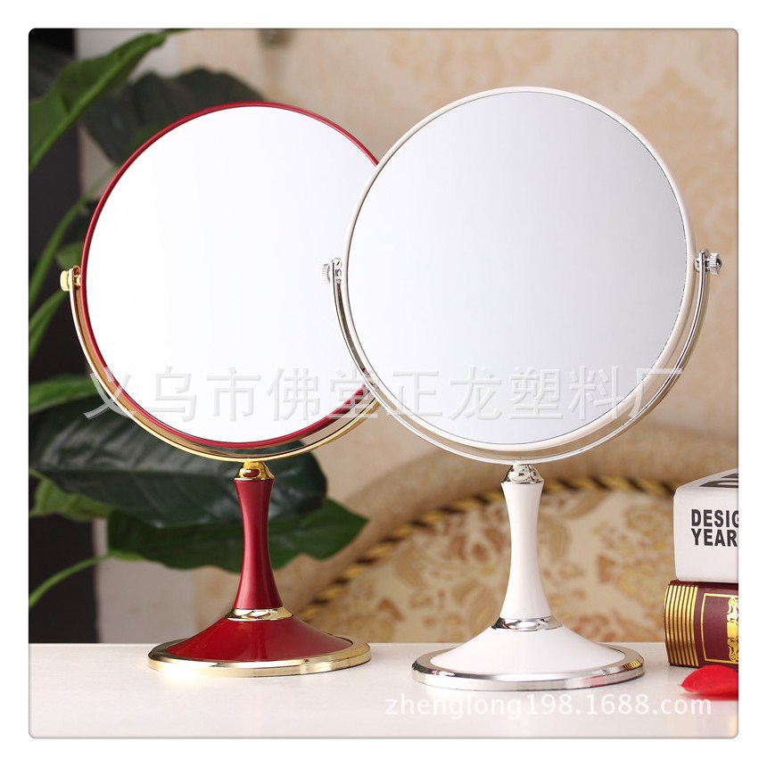 European Fashion Princess Dressing Mirror Desktop Double-Sided Mirror Mirror Princess Table Mirror Double-Sided Mirror