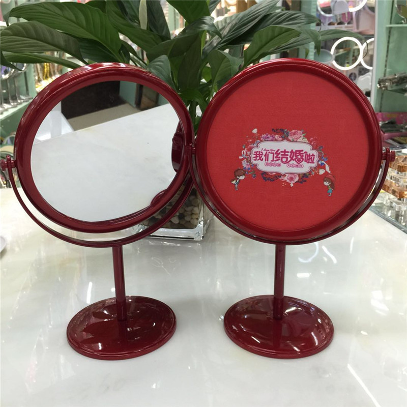Wedding wedding makeup mirror bride red Chinese style dowry mirror table dressing mirror wedding room decoration mirror