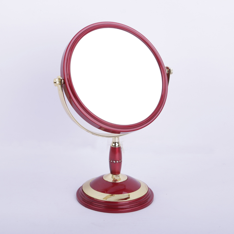 Table mirror European mirror two - side dressing mirror on the back of the princess mirror three times magnification.