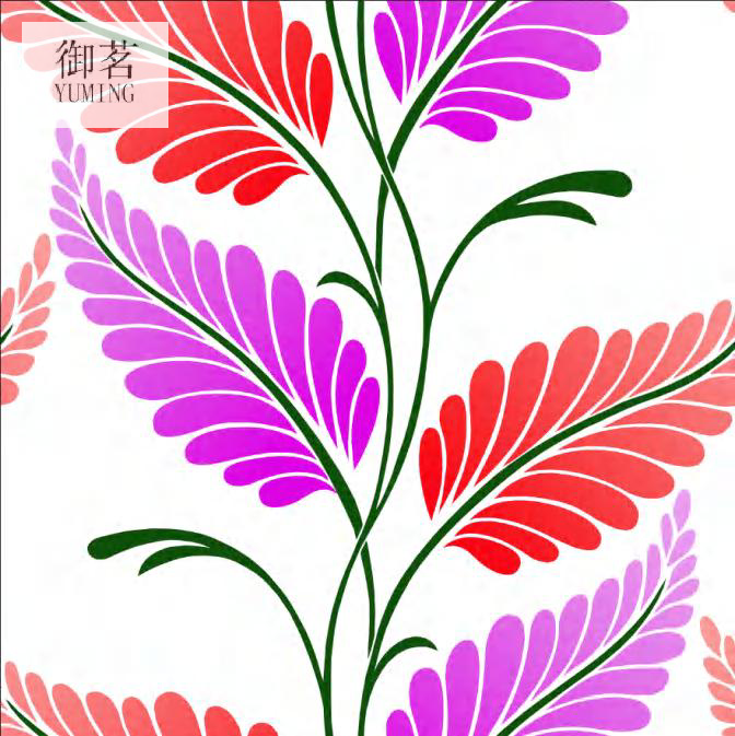 Flat 3dpvc Wallpaper Non-Self-Adhesive Wallpaper