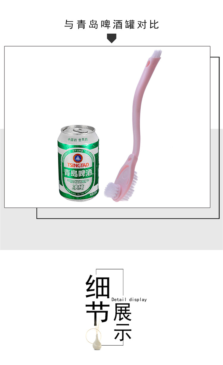 Long Handle White Shoes Shoe Brush Cleaner Shoe Brush Shoes Cleaning Brush Soft Brush Plastic