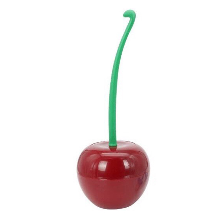 Long Handle Soft Bristles Toilet Brush Cherry Toilet Brush Daily Necessities Popular Creative Toilet brush