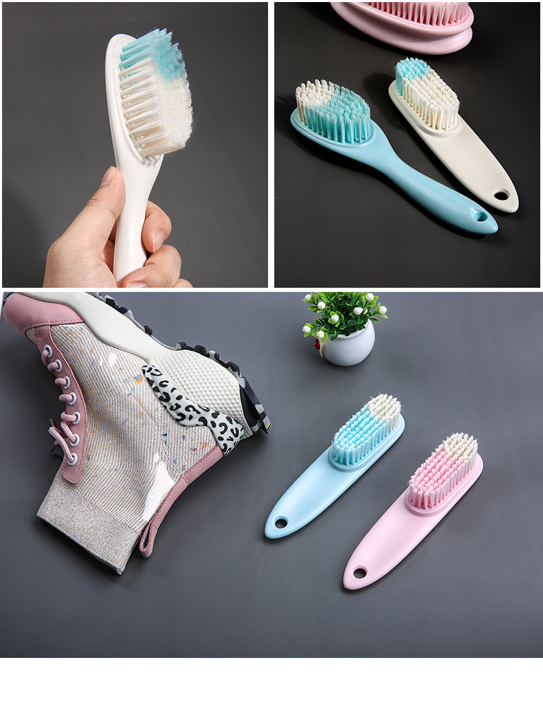 Small Shoes Cleaning Brush Long Handle Plastic Laundry Soft Brush Unisex Household Shoes Cleaning Brush Fashion Simple
