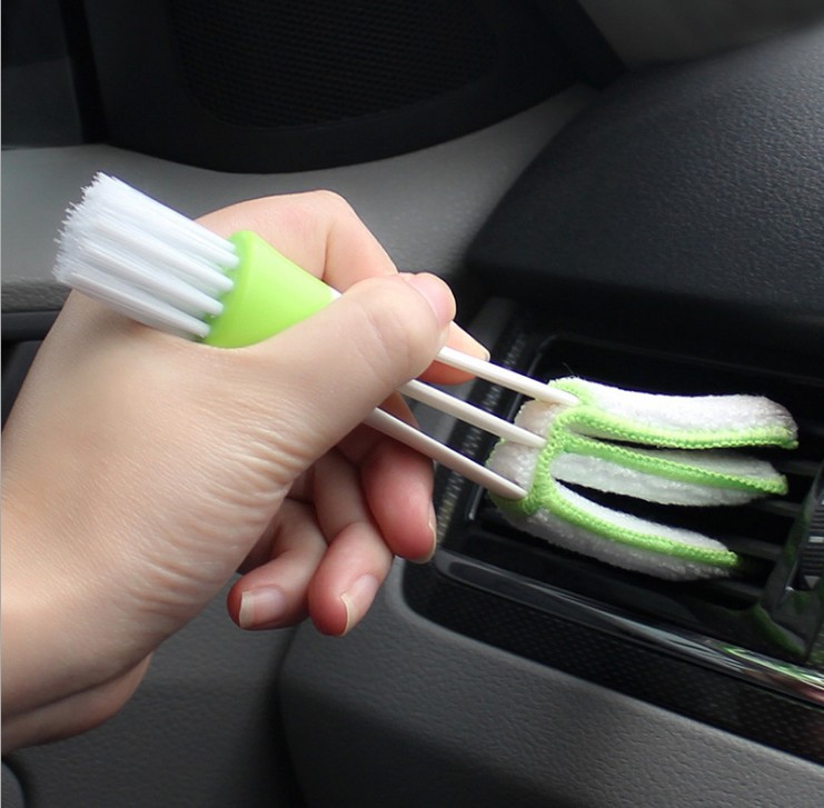Air Conditioning Brush Air Outlet Brush Broom Interior Instrument Panel Cleaning Brush Soft Hair Angel Brush