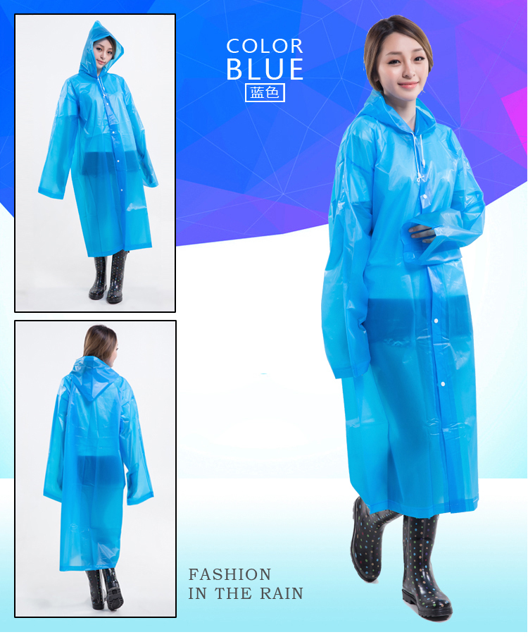 Factory Direct Sales Wholesale Eco-friendly Thickened Fashionable Colorful Eva Adult Raincoat Factory Direct Sales Wholesale Eco-friendly Thickened Fashionable Colorful Eva Adult Raincoat