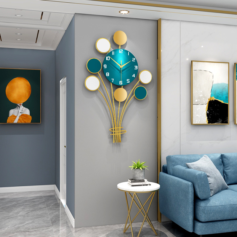 Light Luxury Clock Wall Clock Living Room Creative Home Decoration Pocket Watch Fashion Clocks