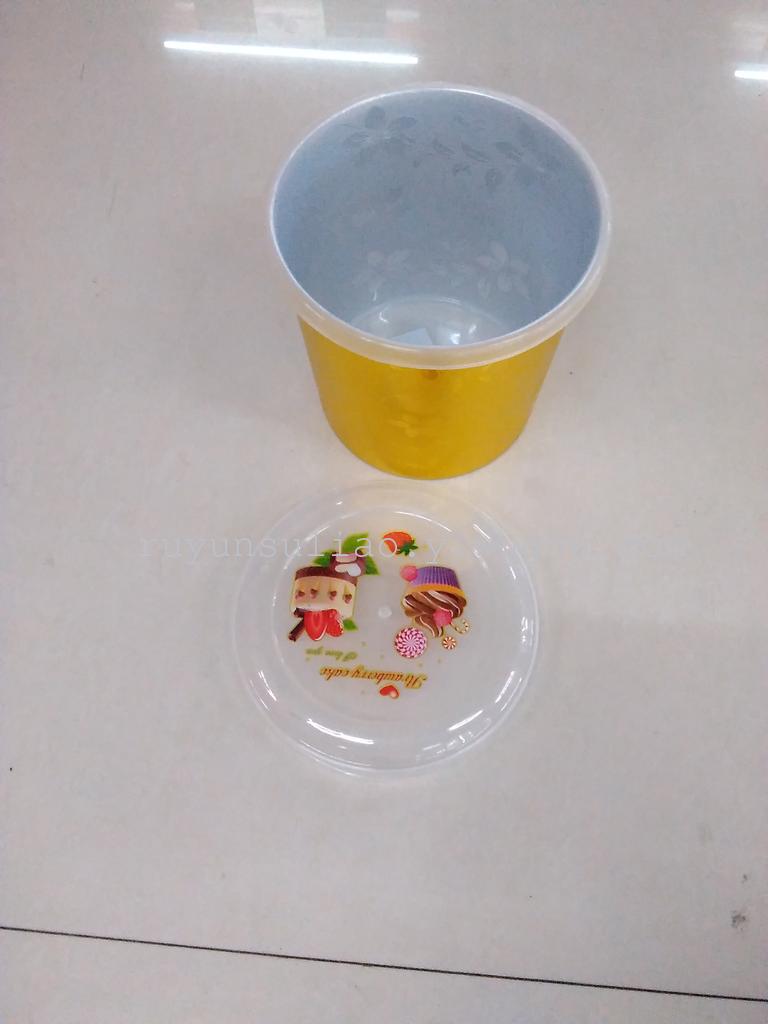 Wholesale Supply Plastic Bucket Small Printing Bucket Small Bucket Bucket with Lid