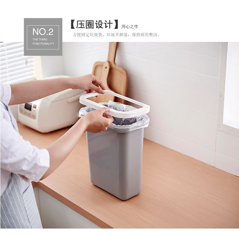 Large Simplicity Kitchen Countertop Trash Can Cabinet Door Hanging Household Plastic Bucket Bedside Storage Bucket Large Simplicity Kitchen Countertop Trash Can Cabinet Door Hanging Household Plastic Bucket Bedside Storage Bucket