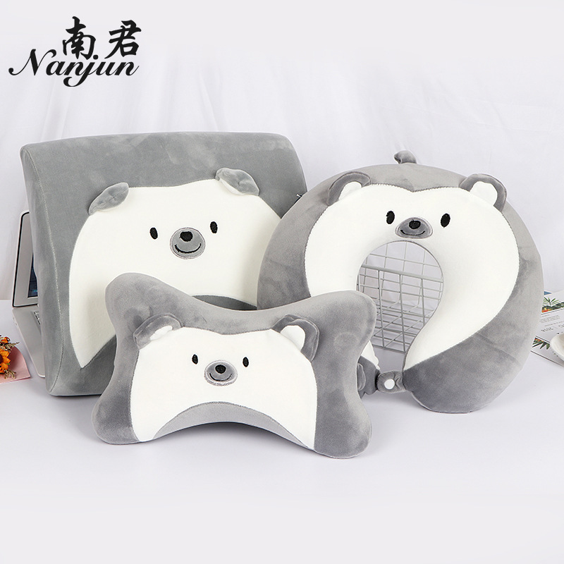 Three-Piece Cartoon Pillow Cover Pillow Simple and Comfortable Office Cushion Car Pillow Cover Three-Piece Cartoon Pillow Cover Pillow Simple and Comfortable Office Cushion Car Pillow Cover