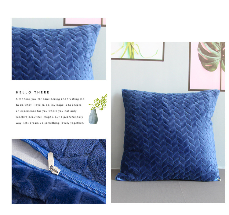 Modern Simple Export Twist Wheat Pillow Sofa Cushion Blue Pillow Model Room Pillow Cover without Core Modern Simple Export Twist Wheat Pillow Sofa Cushion Blue Pillow Model Room Pillow Cover without Core