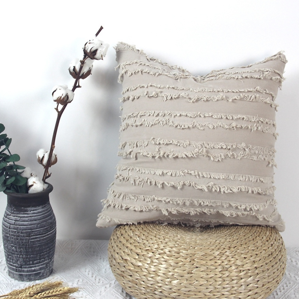 Cross-Border Cotton Cushion Ins Style Pure Cotton Home Decoration Sofa Pillow Cushion