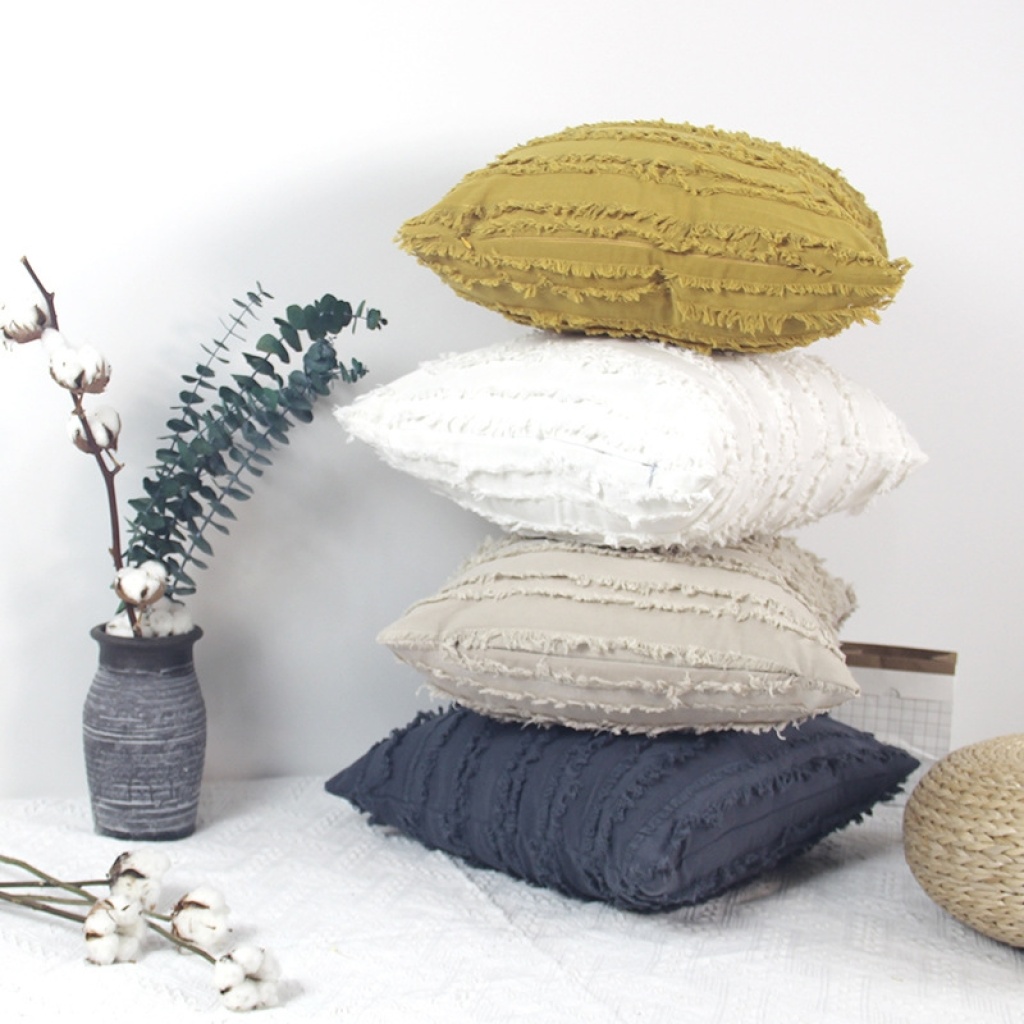 Cross-Border Cotton Cushion Ins Style Pure Cotton Home Decoration Sofa Pillow Cushion