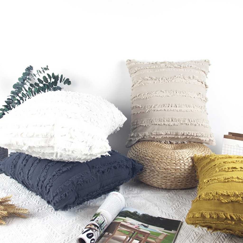Cross-Border Cotton Cushion Ins Style Pure Cotton Home Decoration Sofa Pillow Cushion