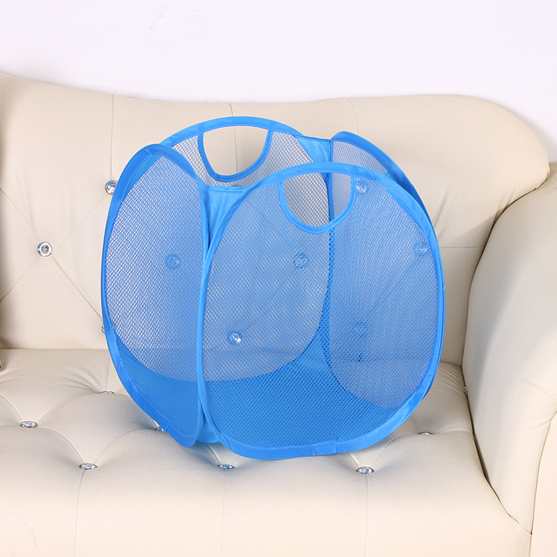 Factory Direct Portable Storage Basket Folding Storage Home Daily Grid Laundry Basket Dirty Laundry Storage Box