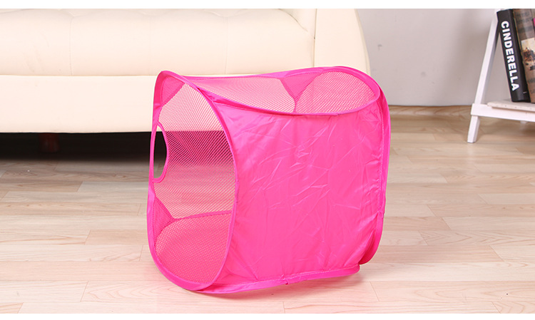 Factory Direct Portable Storage Basket Folding Storage Home Daily Grid Laundry Basket Dirty Laundry Storage Box