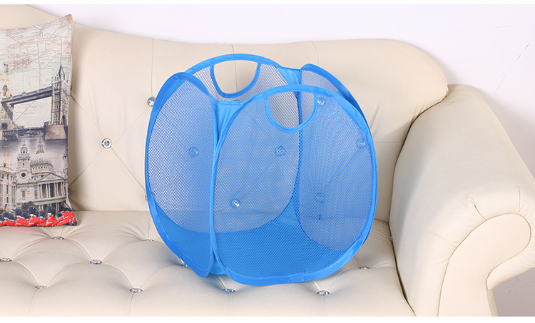 Factory Direct Portable Storage Basket Folding Storage Home Daily Grid Laundry Basket Dirty Laundry Storage Box