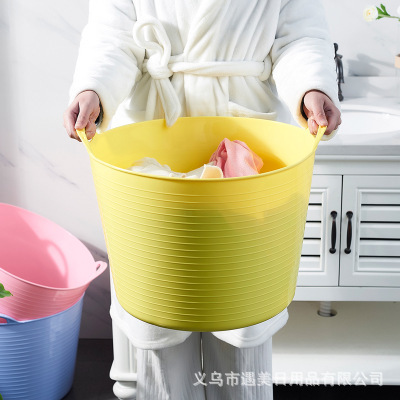 Creative Large Laundry Basket Laundry Basket Toy Storage Basket Storage Bucket wan ju kuang Baby Bath Bucket