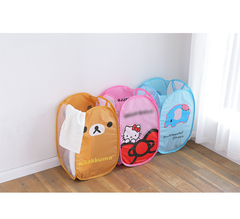 [Customized] Cartoon Foldable Laundry Basket Storage Basket Storage Basket Laundry Basket