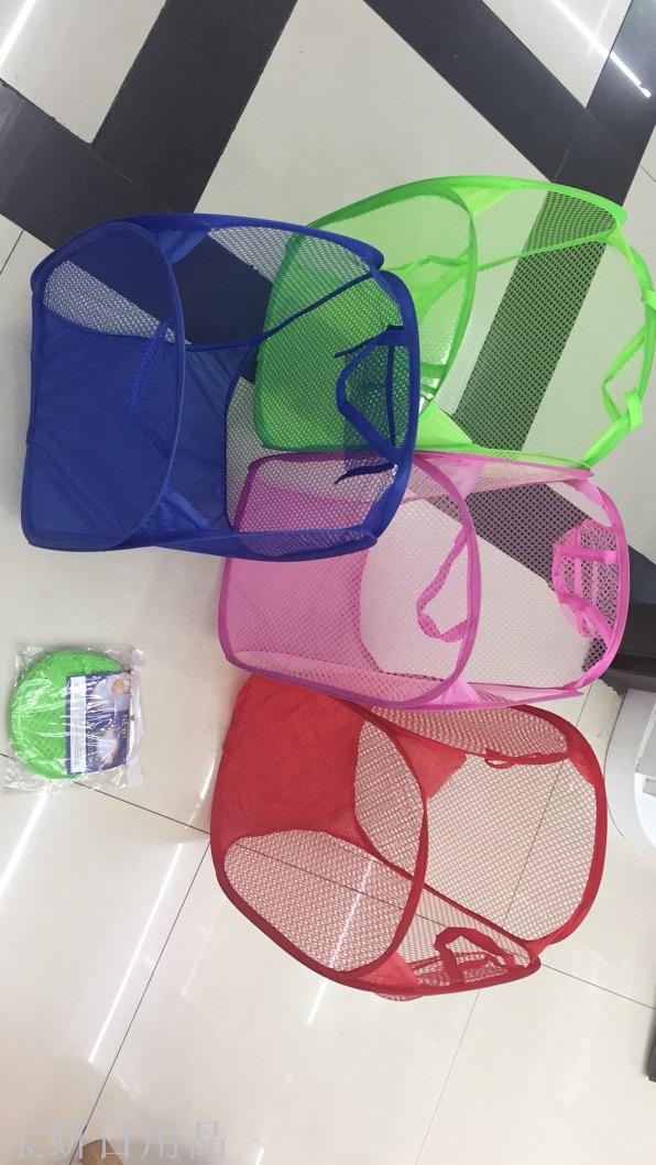 Laundry Basket Folding Laundry Basket Storage Mesh Bag Laundry Bag