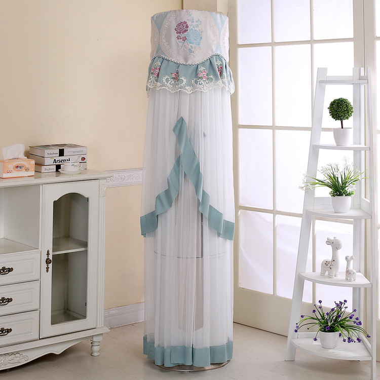 Flower Moon round Cylindrical Stand Air Conditioner Cover Air Conditioner Cover Blue Flower Moon round Cylindrical Stand Air Conditioner Cover Air Conditioner Cover Blue