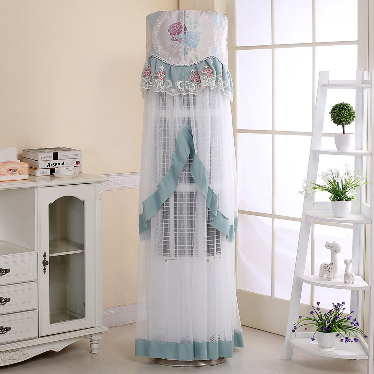 Flower Moon round Cylindrical Stand Air Conditioner Cover Air Conditioner Cover Blue Flower Moon round Cylindrical Stand Air Conditioner Cover Air Conditioner Cover Blue