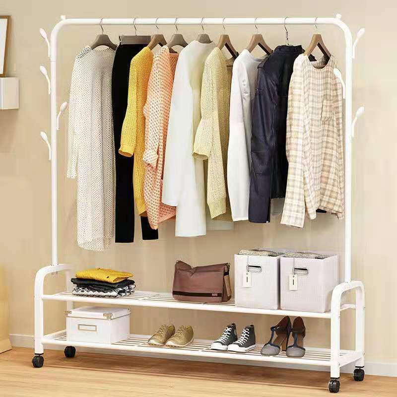 Clothes Hanger Floor Coat Rack Indoor Simple Floor Hanger Household Bedroom Hanger Simple Clothes Drying Shelf