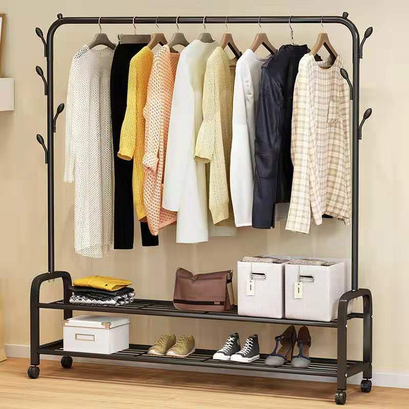 Clothes Hanger Floor Coat Rack Indoor Simple Floor Hanger Household Bedroom Hanger Simple Clothes Drying Shelf