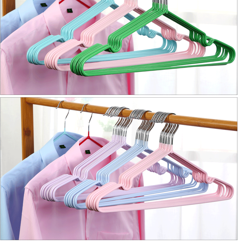 Plastic Dipping Non-Slip Clothes Hanger Clothes Hanger Adult and Children Clothes Hanger Household Non- Coat Hanger