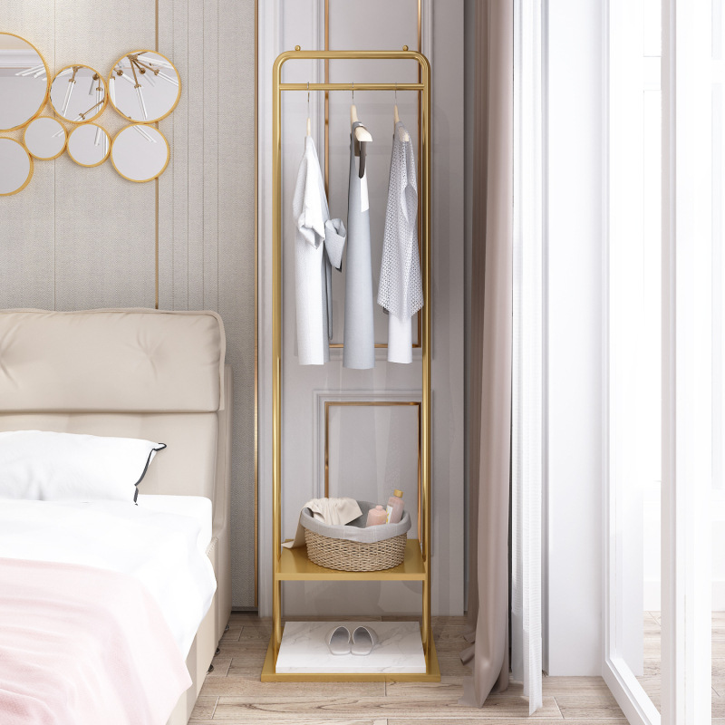 Clothes Hanger Floor Coat Rack Bedroom Internet Celebrity Clothing Store Clothes Hanger Clothes Rack Mild Luxury Marble