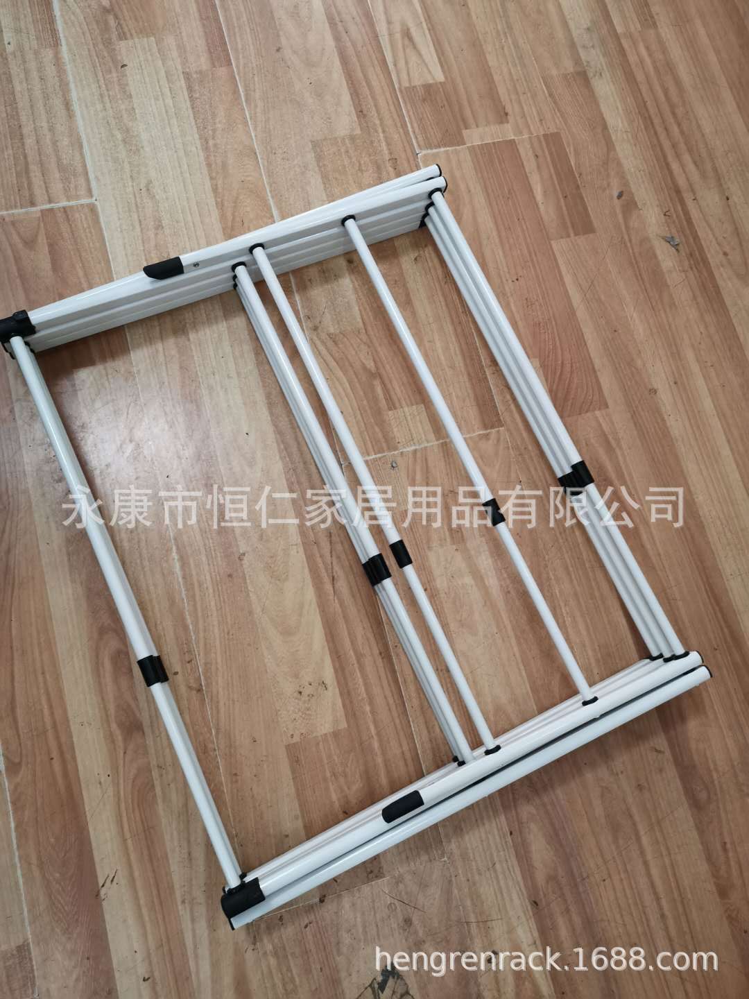 Clothes Hanger Floor Installation-Free Telescopic Coat Hanger Iron Pipe Plastic Spraying Three-Layer Towel Coat Hanger Clothes Hanger Floor Installation-Free Telescopic Coat Hanger Iron Pipe Plastic Spraying Three-Layer Towel Coat Hanger