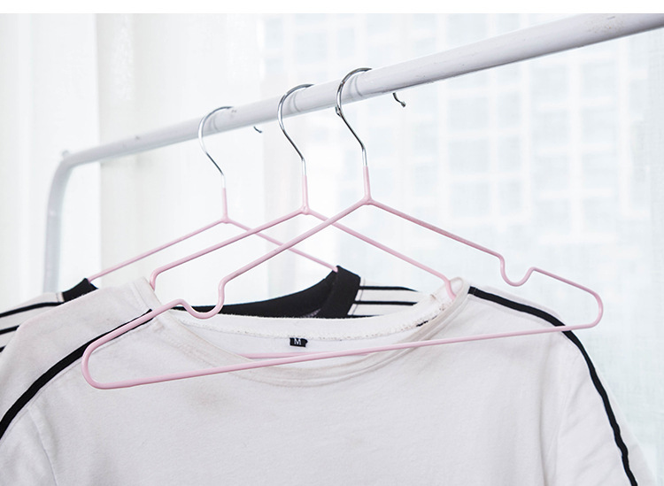 PVC Coated Hanger Drying NonSlip Stainless Steel Coat Hanger Seamless Brace Clothes Hanger Creative Metal Hanger PVC Coated Hanger Drying NonSlip Stainless Steel Coat Hanger Seamless Brace Clothes Hanger Creative Metal Hanger