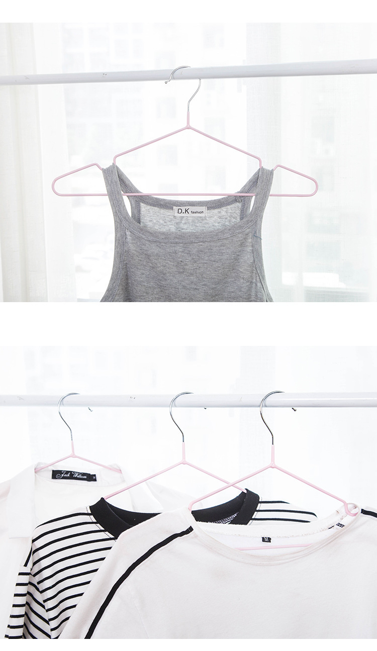 PVC Coated Hanger Drying NonSlip Stainless Steel Coat Hanger Seamless Brace Clothes Hanger Creative Metal Hanger PVC Coated Hanger Drying NonSlip Stainless Steel Coat Hanger Seamless Brace Clothes Hanger Creative Metal Hanger