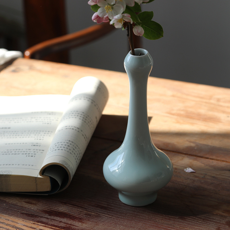Jingdezhen Ceramic Vase Decoration Retro New Chinese Style Zen Vase Simple Porcelain craft Jingdezhen Ceramic Vase Decoration Retro New Chinese Style Zen Vase Simple Porcelain craft