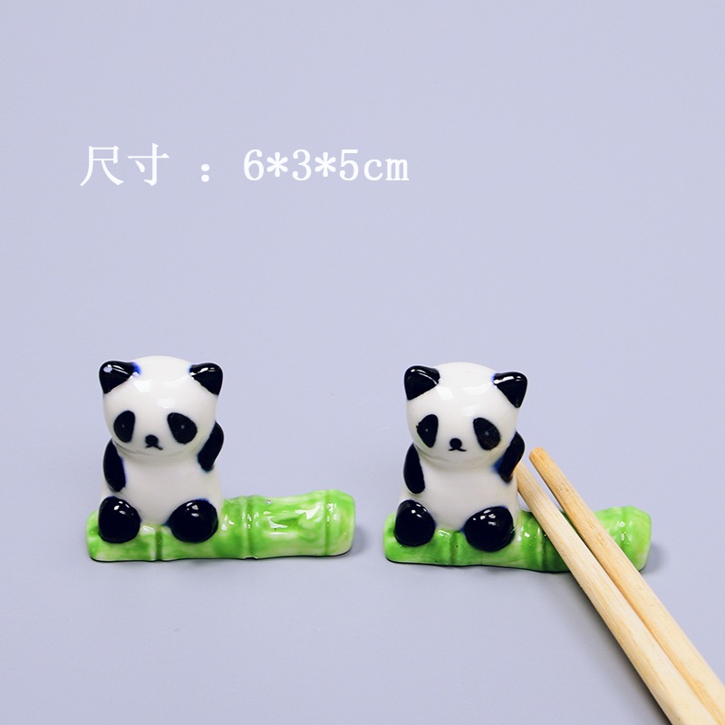 Baoyun Zakka Japanese Style Groceries Chopsticks Shelf Ceramic Chopsticks Rest Chopsticks Shelf Panda Porcelain craft Baoyun Zakka Japanese Style Groceries Chopsticks Shelf Ceramic Chopsticks Rest Chopsticks Shelf Panda Porcelain craft
