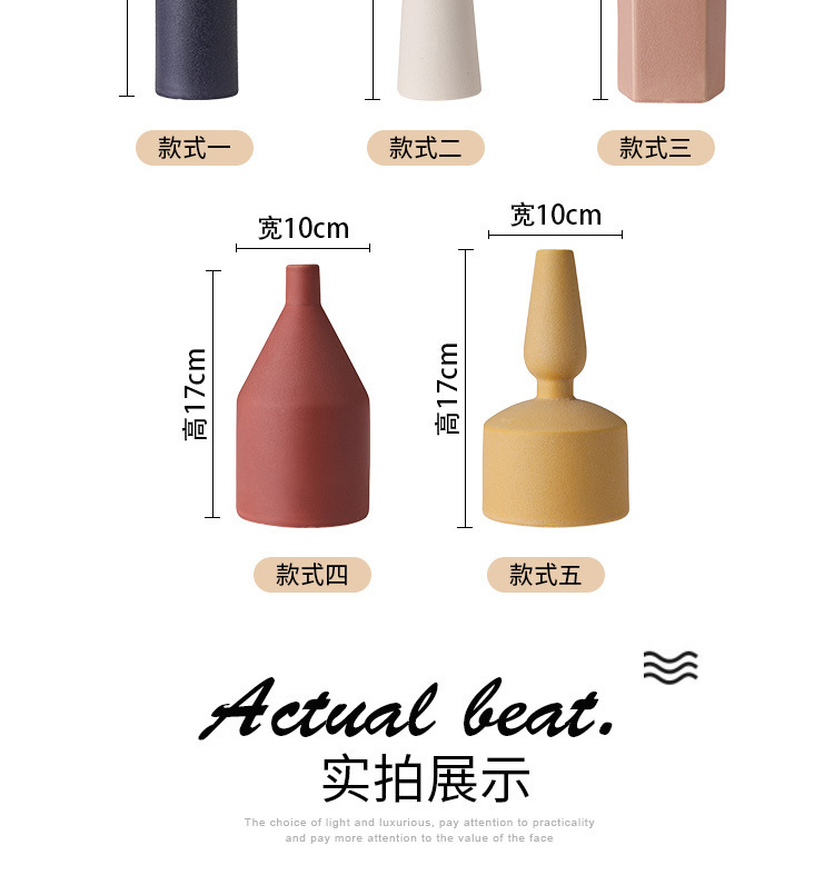 Nordic Creative Morandi Vase Craft Decoration Ceramic Home Living Room Table Decoration Porcelain craft Nordic Creative Morandi Vase Craft Decoration Ceramic Home Living Room Table Decoration Porcelain craft