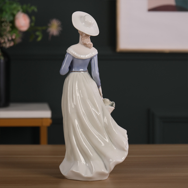 Porcelain craft Beauty Creative Figure Decoration Ceramic Crafts Modern Home Living Room Ornament Bedroom Decorations Porcelain craft Beauty Creative Figure Decoration Ceramic Crafts Modern Home Living Room Ornament Bedroom Decorations