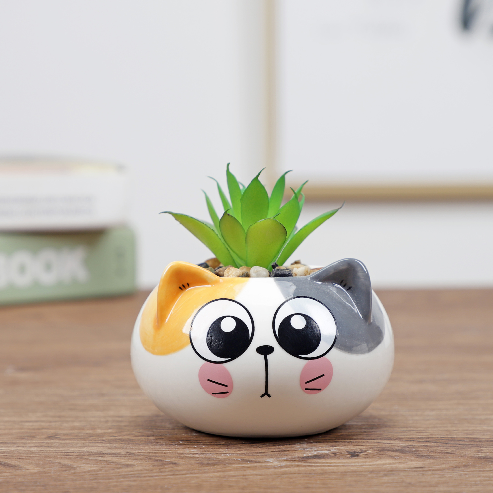 Porcelain Succulent Flower Pot Cute Animal Craft Decoration Fashion Indoor Garden Simulation Green Plant Small Bonsai Porcelain Succulent Flower Pot Cute Animal Craft Decoration Fashion Indoor Garden Simulation Green Plant Small Bonsai