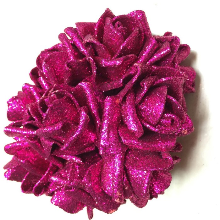 Priscilla PE powder rose artificial flower bouquet Blue rose flower factory direct wholesale