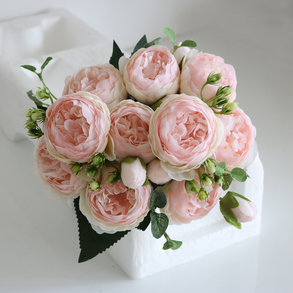 Korean-Style 5-Head Feili Persian Rose 5-Head Small Peony Artificial Flower Home Wedding Rose Bouquet Core Peony