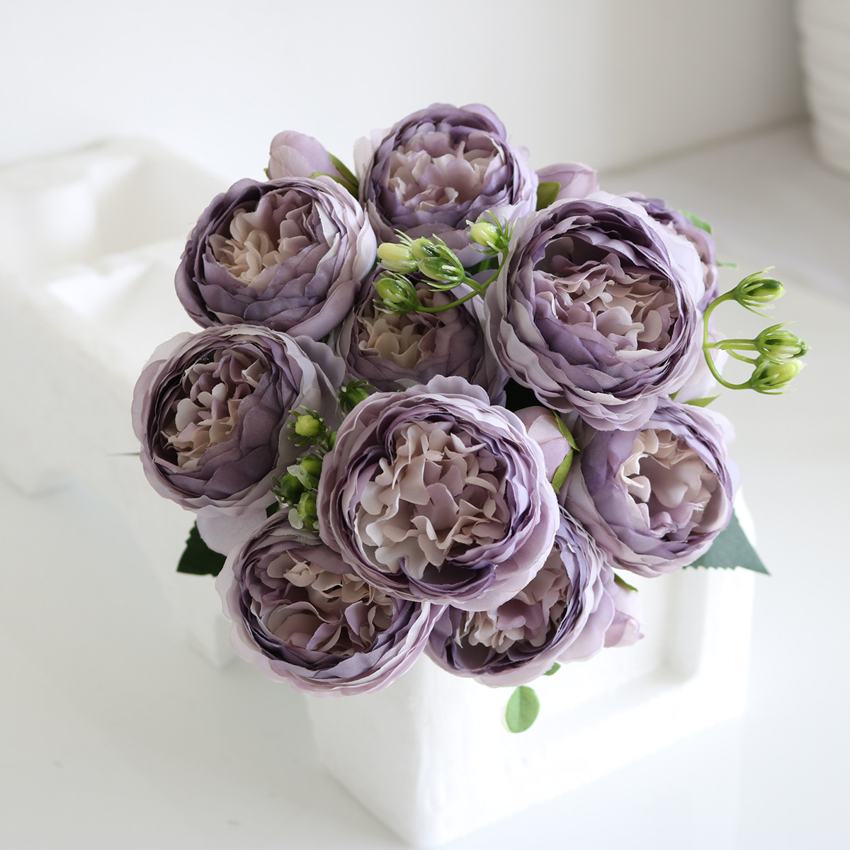 Korean-Style 5-Head Feili Persian Rose 5-Head Small Peony Artificial Flower Home Wedding Rose Bouquet Core Peony Korean-Style 5-Head Feili Persian Rose 5-Head Small Peony Artificial Flower Home Wedding Rose Bouquet Core Peony