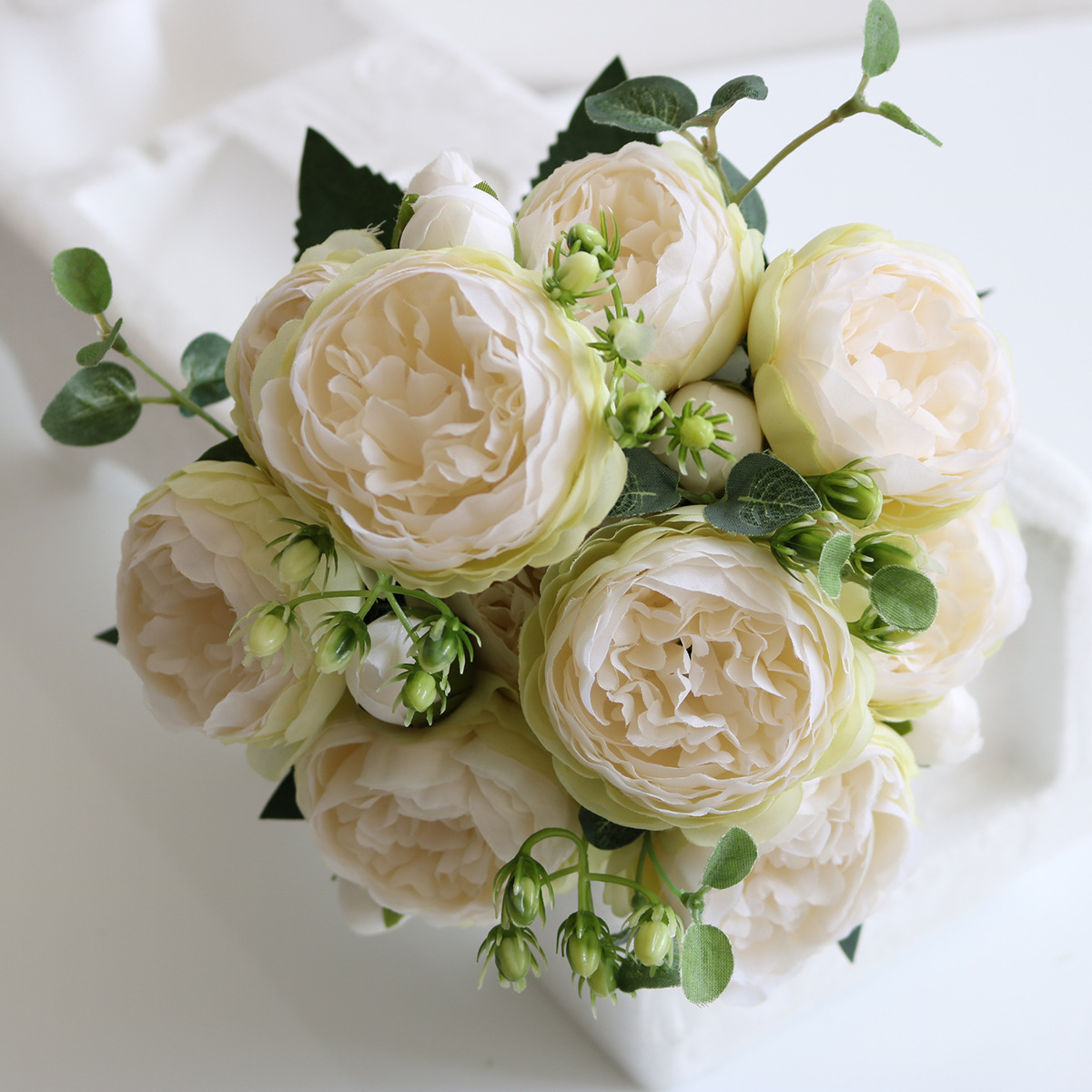 Korean-Style 5-Head Feili Persian Rose 5-Head Small Peony Artificial Flower Home Wedding Rose Bouquet Core Peony Korean-Style 5-Head Feili Persian Rose 5-Head Small Peony Artificial Flower Home Wedding Rose Bouquet Core Peony
