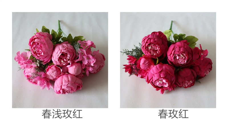 Anemone Hupehensis 13 EuropeanStyle Core Peony Bouquet Wedding Home Furnishing Floral Artificial Flower Peony Whole Anemone Hupehensis 13 EuropeanStyle Core Peony Bouquet Wedding Home Furnishing Floral Artificial Flower Peony Whole