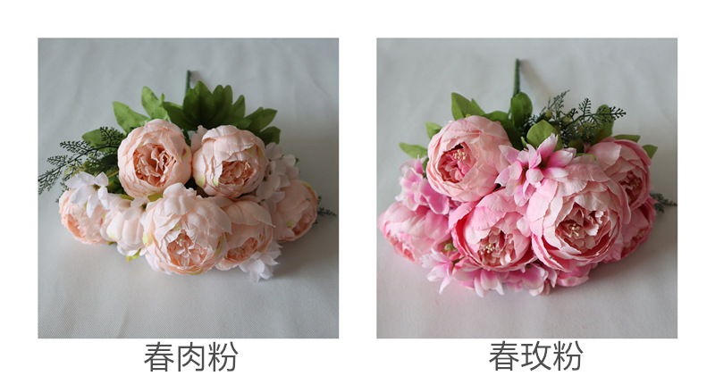 Anemone Hupehensis 13 EuropeanStyle Core Peony Bouquet Wedding Home Furnishing Floral Artificial Flower Peony Whole Anemone Hupehensis 13 EuropeanStyle Core Peony Bouquet Wedding Home Furnishing Floral Artificial Flower Peony Whole