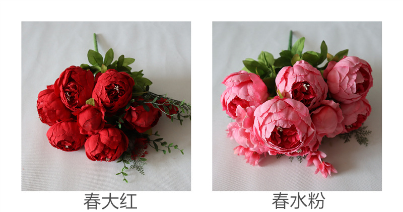Anemone Hupehensis 13 EuropeanStyle Core Peony Bouquet Wedding Home Furnishing Floral Artificial Flower Peony Whole Anemone Hupehensis 13 EuropeanStyle Core Peony Bouquet Wedding Home Furnishing Floral Artificial Flower Peony Whole