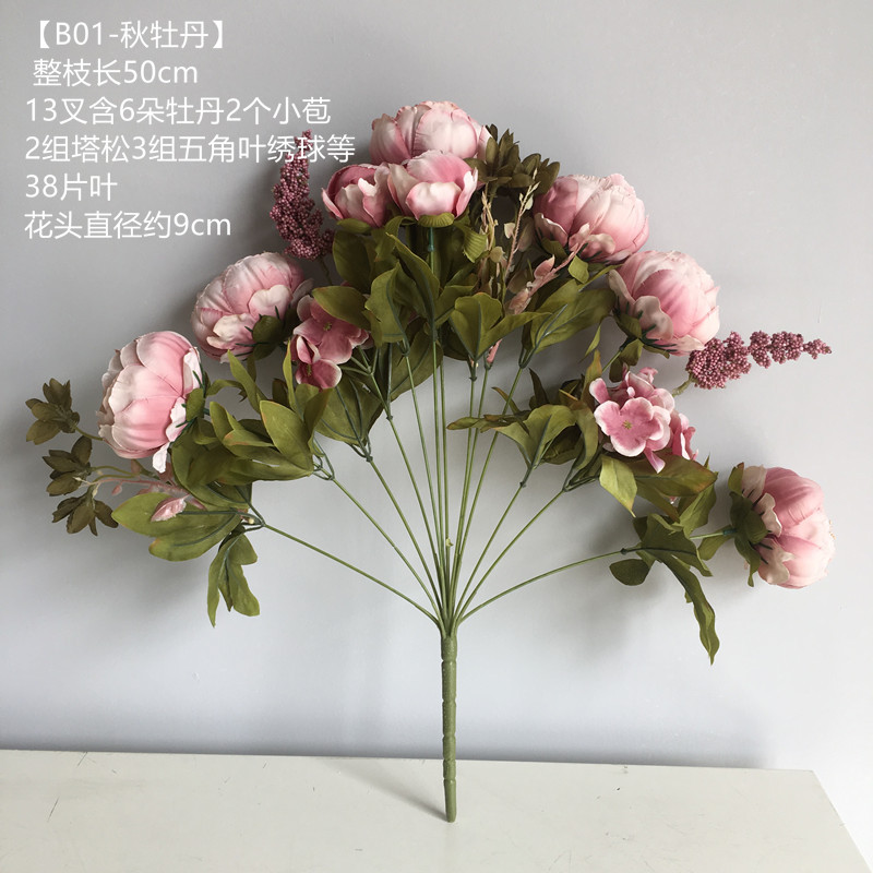 Anemone Hupehensis 13 EuropeanStyle Core Peony Bouquet Wedding Home Furnishing Floral Artificial Flower Peony Whole Anemone Hupehensis 13 EuropeanStyle Core Peony Bouquet Wedding Home Furnishing Floral Artificial Flower Peony Whole