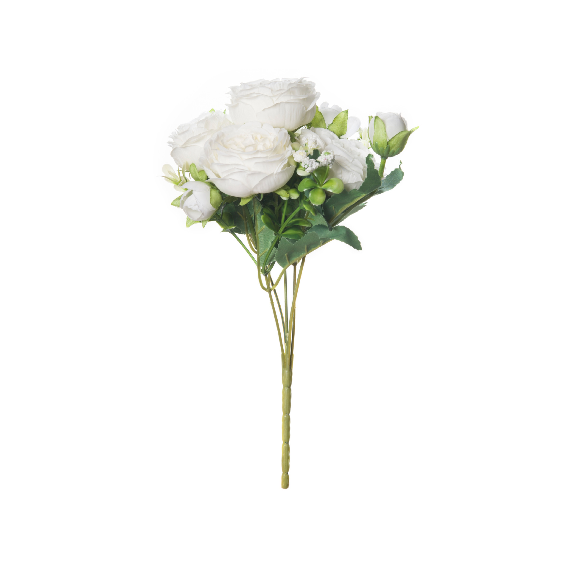 Artificial Flower White Peony Bouquet Vase Decoration Home Wedding Fake Artificial Silk Amazon AliExpress Popular